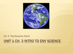 Unit 1 Ch. 3 Intro to env Science