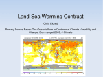 Land-Sea Warming Contrast