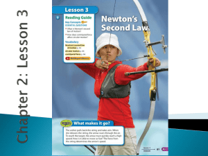 Newton`s 2nd Law PPT - Kawameeh Middle School