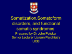 Somatoform disorders