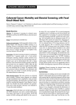 Colorectal Cancer Mortality and Biennial Screening