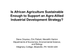 Sustainable and Unsustainable Agriculture in Ghana and Nigeria