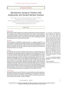 Biventricular Pacing in Patients with Bradycardia and Normal