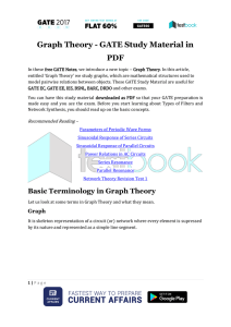 Graph Theory - GATE Study Material in PDF