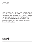 Delivering HPC Applications with Juniper Networks and Chelsio