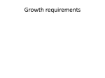 Growth requirements notes