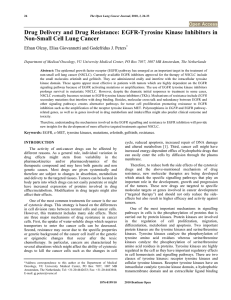 Drug Delivery and Drug Resistance: EGFR