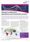 Network architecture, operations, services info sheet
