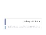 Allergic rhinitis