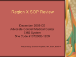 SOP Review - Advocate Health Care