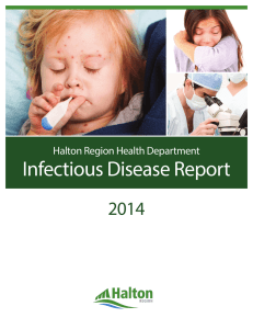 2014 Halton Region Health Department Infectious Disease Report
