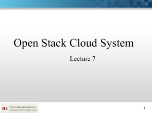 Cloud Computing-OpenStack-Lecture 7