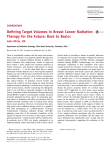 Defining Target Volumes in Breast Cancer Radiation Therapy for the
