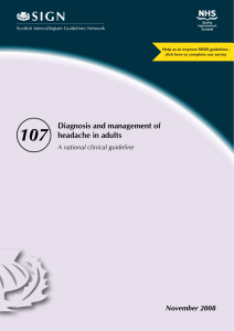 Diagnosis and management of headache in adults.