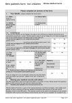 new patient summary sheet