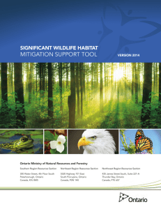 Significant Wildlife Habitat Mitigation Support Tool