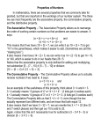 Properties of Real Numbers