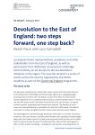 Devolution to the East of England