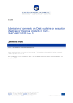 Draft guideline on evaluation of anticancer medicinal