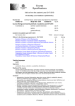 Probability and Statistics