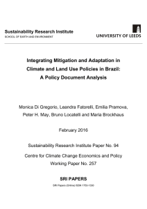 Integrating Mitigation and Adaptation in Climate and Land Use