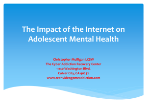 The Impact of the Internet on Adolescent Health