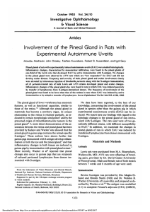 Involvement of the pineal gland in rats with experimental