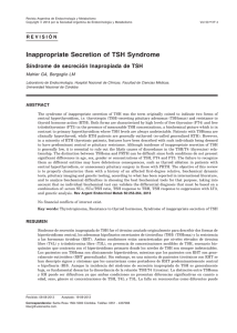 Inappropriate Secretion of TSH Syndrome