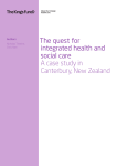 The quest for integrated health and social care A case study in