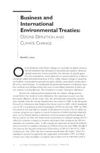 Business and International Environmental Treaties: