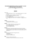 Summary of the structures, which have to be known by dentistry