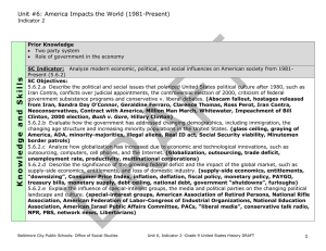 Unit #6: America Impacts the World (1981