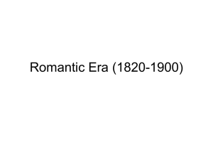 Romantic Era (1820