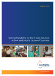 Setting Standards for Burn Care Services in Low and Middle Income
