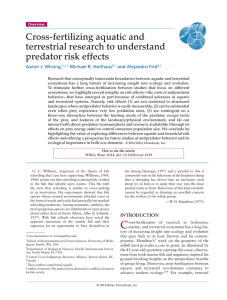Crossfertilizing aquatic and terrestrial research to understand