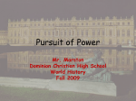 Pursuit of Power - Sire`s Modern History