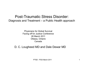 Post-Traumatic Stress Disorder - Physicians for Global Survival