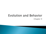 Evolution and Behavior