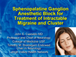 SPG and Migraine - Dr. Barry Glassman Seminars