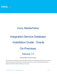 Integration Service Database Installation Guide