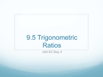 9.5 Trigonometric Ratios