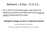 Bellwork * B Day * 9.15.14 p.254