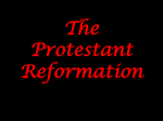 The Protestant Reformation