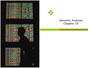 Ch. 19 Genomics