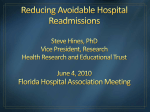 Project Overview - Collaborative on Reducing Readmissions in Florida