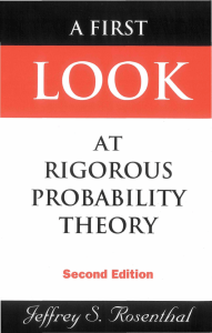 First Look at Rigorous Probability Theory