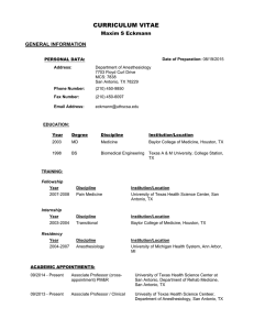 curriculum vitae - Texas Pain Society