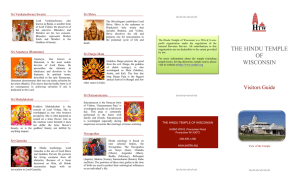 Visitors Guide - Hindu Temple of Wisconsin