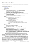 C 2. Electrical properties of the heart a. Explain