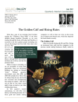 The Golden Calf and Rising Rates